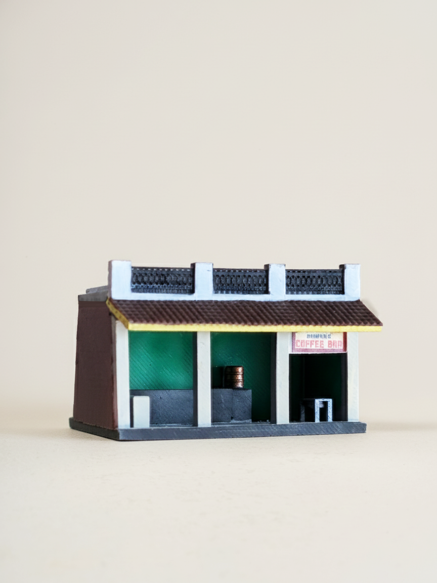 Brahmin's Coffee Bar Miniature with Interiors