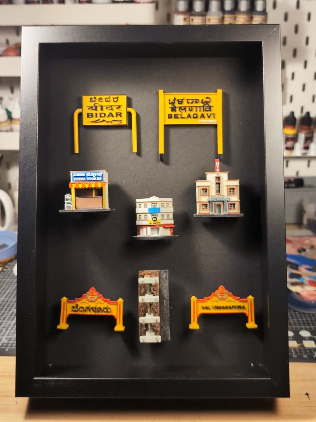 Display Frame with Metallic Back (Frame Only)