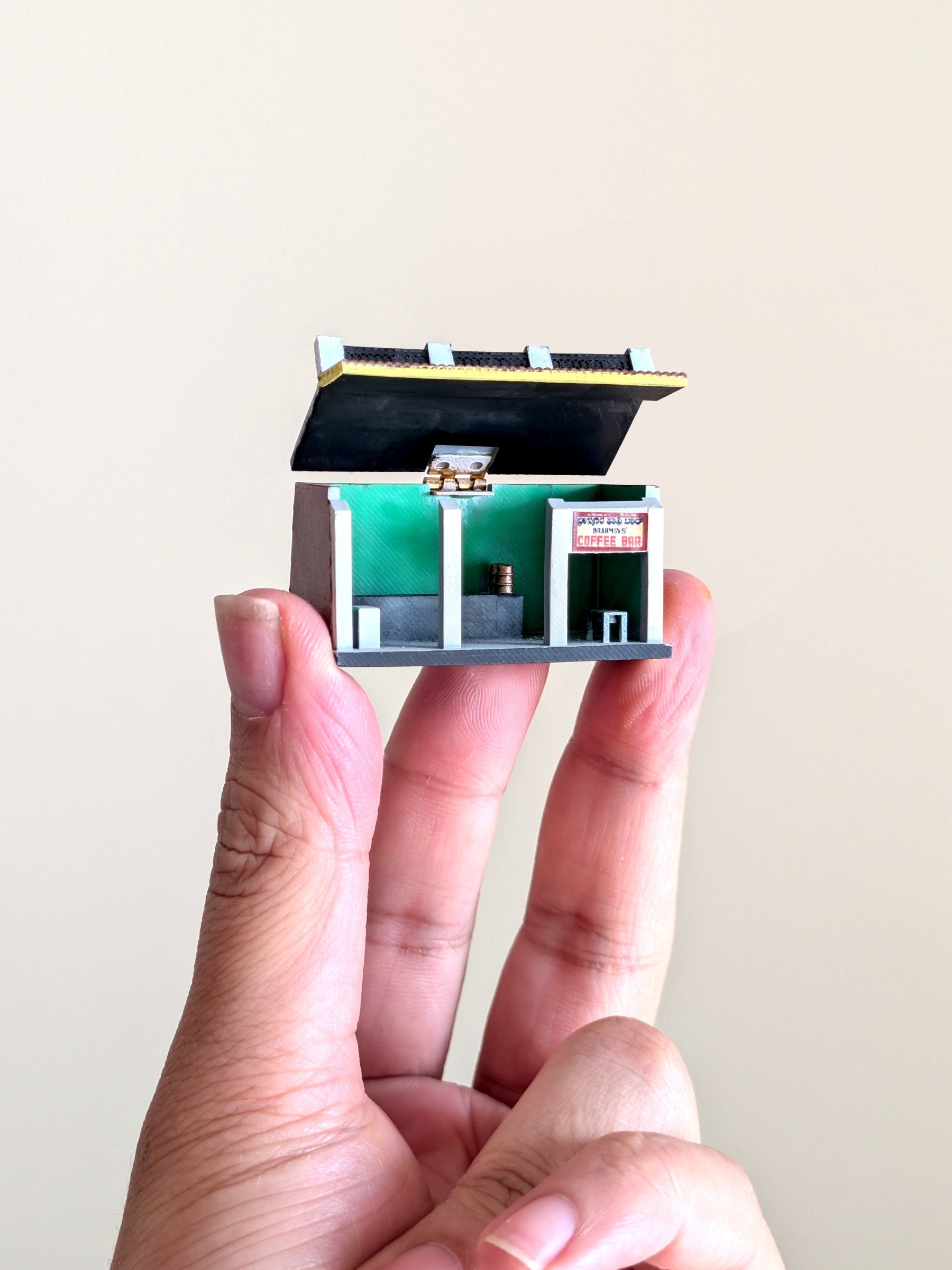 Brahmin's Coffee Bar Miniature with Interiors