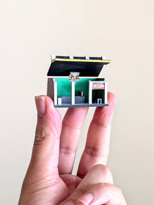 Brahmin's Coffee Bar Miniature with Interiors